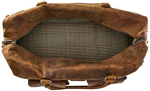 Calfnero Leather 50 cms Cognac Travel Duffle (LB-002-Cognac) 5