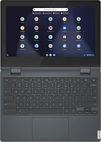 Lenovo IdeaPad Flex 3 Chromebook 11.6" Touchscreen 2-in-1 Laptop, Intel Celeron N4020 up to 2.6GHz, 4GB DDR4 RAM, 128GB Storage (64GB eMMC + 64GB Flash Drive), WiFi, Bluetooth, Abyss Blue, Chrome OS 6