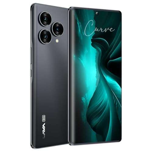 Lava Blaze Curve 5G (Glass Iron, 8GB LPDDR5 RAM, UFS 3.1 256GB Storage) | 120Hz Curved Amoled Display |2.6GHz Dimensity 7050 6nm Processor | 64 MP Primary Sensor 2