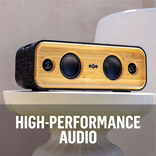 House of Marley Get Together 2: Portable Speaker with Wireless Bluetooth Connectivity, 20 Hours of Playtime and Sustainable Materials, IP65 Dust and Water Resistance, Signature Black 6