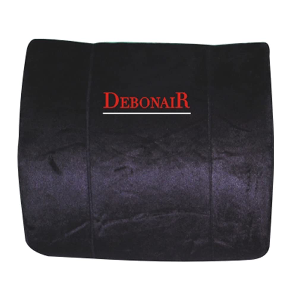 Oshotto Debonair Broad Orthopaedic Back Rest Office/Home Chair Lumbar Support Cushion for All Cars (Black) 1