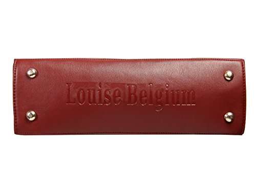 Louise Belgium Women's Handbag PU Leather Latest Handbags for Women and Girls Ladies Purse- Maroon 4