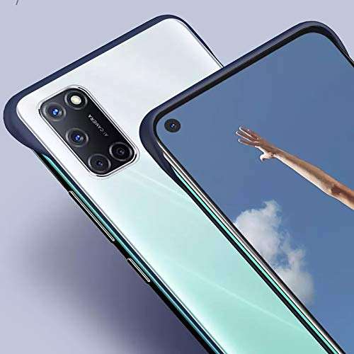 REALCASE Oppo A52 Back Cover Stylish | Frameless Translucent Matte TPU | Shock Proof Bumper Case Back Cover for Oppo A52 (F-Blue) 3