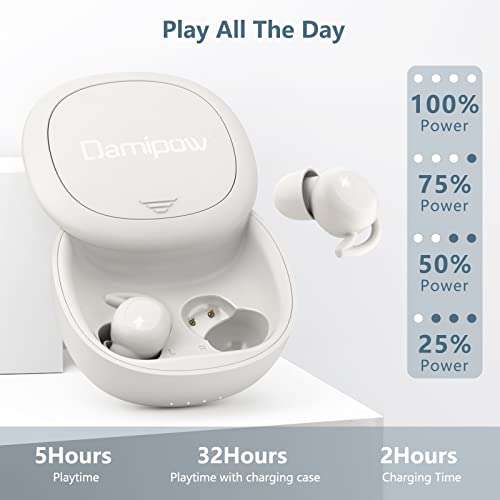 Bluetooth Sleep Earbuds, Noise Blocking Small Buds for Sleeping, Wireless Sleep Headphone Comfortable Fit, Invisible in-Ear Designed for Side Sleepers, Insomnia, Snoring, Work, Leisure 5