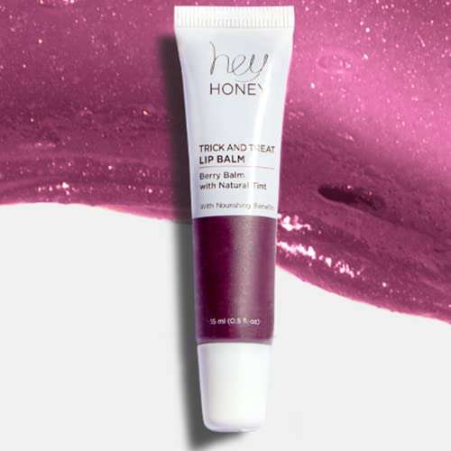 Hey Honey Skincare Trick and Treat Honey Berry Plumping Lip Balm | 2 In 1 Natural Tint with Hydrating & Moisturizing Properties | Targeting Your Lips Area Wrinkles | 0.5 oz (Honey Berry) 6