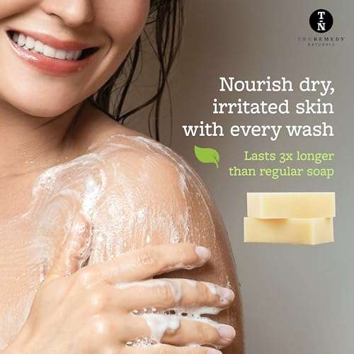 Truremedy Naturals Remedy Soap for Men, Women - Tea Tree Oil Bar includes Peppermint, Eucalyptus - for Foot, Body, All Skin Types - Pack of 5 2