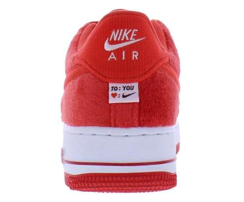 Nike Air Force 1 Big Kids' Shoes (FZ3552-612, Fire Red/White/Pink Foam/Light Crimson) Size 4 4