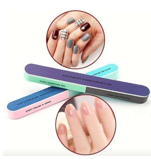 H&B Nail File and Buffer for Pedicure and Manicure - 7 Ways Filer for Nail Repair, Nail Care Tool, Washable Emery Boards, All-in-One Shaping & Buffing, Easy to Use for Women and Men - Pack of 2 4