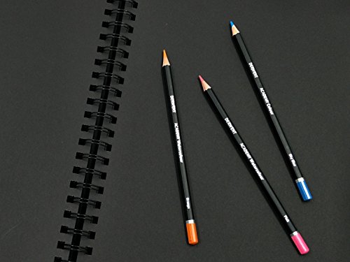 Derwent Black Book Hard Back Sketch Book with Black Paper (A4 Portrait) 3