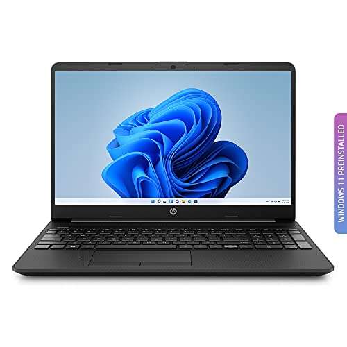 HP 11th Gen Intel Core i3 15.6 inches(39.6cm) FHD Laptop (8GB RAM/1TB HDD/UHD Graphics/Windows 10 Home/Alexa Built-in/MS Office/ 1.75kg/ Jet Black) - 15s-du3055TU 2