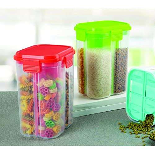 Transparent 4 Section Storage Dispenser (2000 ml) 1