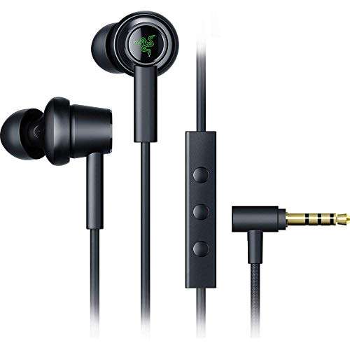 Razer Hammerhead Duo Wired Earbuds: Aluminum Frame - Braided Cable - 3.5mm Headphone Jack - Nintendo Switch Edition, Black - RZ12-02790200-R3M1 1