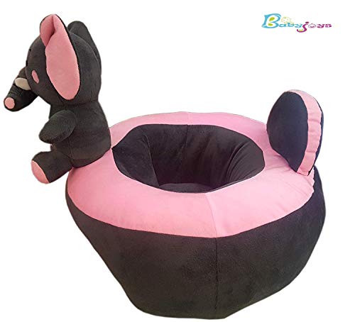Babyjoys Plush Sofa Chair for Kids-Comfortable Favorite Spot to Sit (Grey) 2