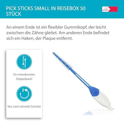 edel+white Pick Dental Sticks Small SSS-S - 50 Pack 5