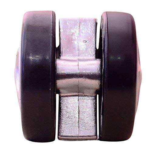 YANA Threaded Twin Heavy Duty Alloy Castor Wheels Set of 5 Pcs for Revolving Chairs, Adjustable Stool-Doctor/Kitchen Stool/Office Stool/Chair/Cafeteria Stool/Bar Stool and Other Revolving Products 4