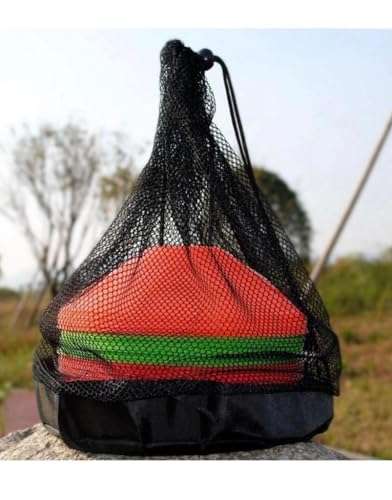 Tasco Sports Plastic Space Marker Agility Soccer Cones for Training, Football, Kids, Sports, Field Cone Markers (Multicolor, 15 Cones Set) with Carry Bag (Plastic, 15 pcs) 2