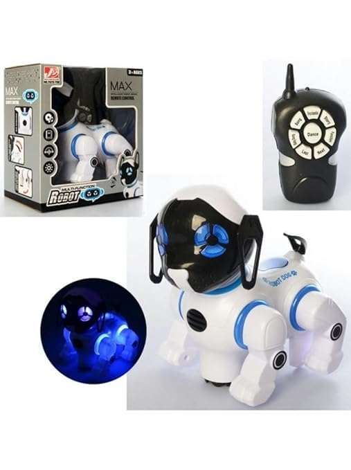 Relizaa Robot Puppy Max Remote Control Dog Toy Robots Kids Smart & Dancing Imitates Mini Pet Cool Light Music RC Toy Fun Touch Sensor Singing Storytelling Robotic Dogs Electronic Pets 1