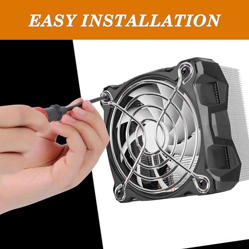 uxcell 2 Pcs Metal Wire Fan Grill Finger Guard Protect Fan Grills for 60mm PC Cooling Fan 6