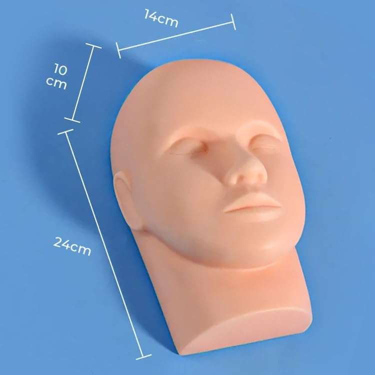 SOHAM SHREE Mannequin Head for Makeup Practice Mannequin Head for Eyelash Mannequin Training Head Closed Practice Model Massage Head Dummy (Mannequin Head) 6