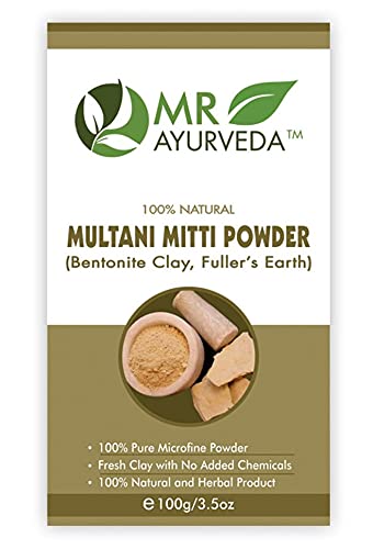 MR Ayurveda Multani Mitti Powder, Tulsi Powder & Activated Charcoal Powder -Set of 3 (100 Grams Each) 4