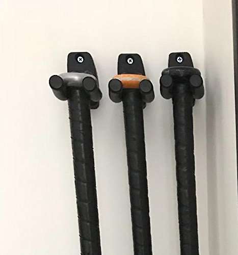 KHIKILY Baseball Bats Hooks Bats Wall Mounted Hanging Baseball Bat Rack Display, Useful and Unique Baseball Lovers Perfect Hallway Mudroom Organization System 5