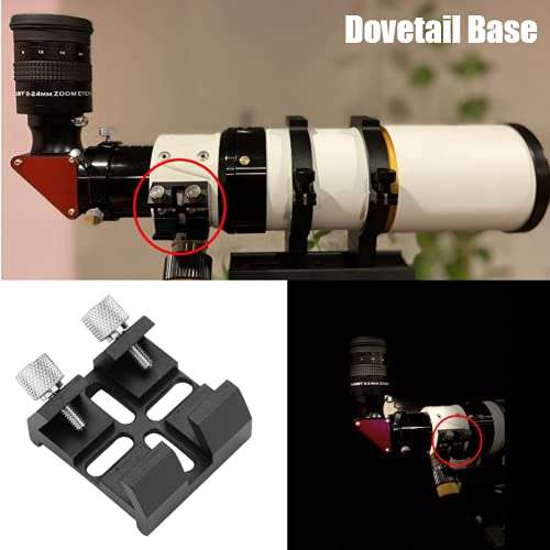 Acouto Dovetail Base for Finder Scope Telescope, Manual Focus, Beginner, 80mm Aperture, Compatible with C8/C8HD/C925/C11HD and SKYRVER 80ED/102ED/130APO/100ED Binoculars 4