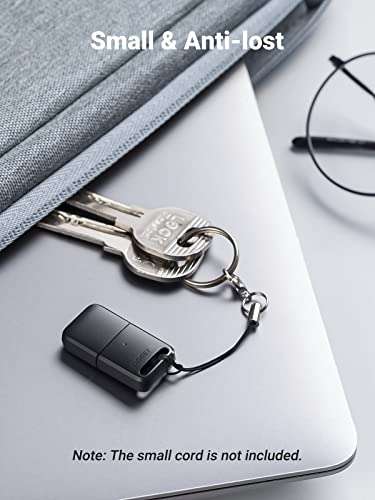 UGREEN USB Bluetooth Adapter for PC Bluetooth 5.0 Dongle Receiver Support Windows 11/10/8.1/7 Desktop Laptop Compatible with Headphones Printer Speaker Mouse Keyboard PS4/ Xbox Controllers 5