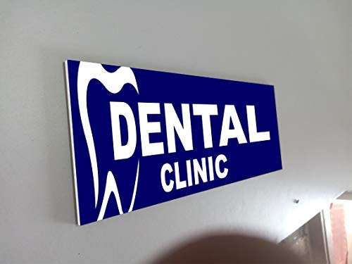 SIGN EVER Dental Clinic Signage Boards For Hospital Medical College Clinic Office Restaurant Shopping Mall Business Commercial Waterproof Sign Boards L x H 30.00 Cm 10.00 Cm Pack Of 1 2