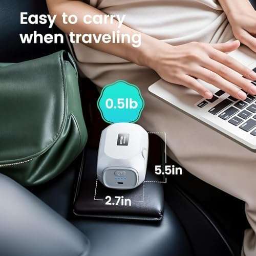 POCHUMIDUU Compressor Nebulizer- Nebulizer Machine for Adults Kids,Nebulize Machine,Portable Nebulizer for Travel and Home Use,with 3 Nebulizer Masks and Adjustable Nebulization Rate 6