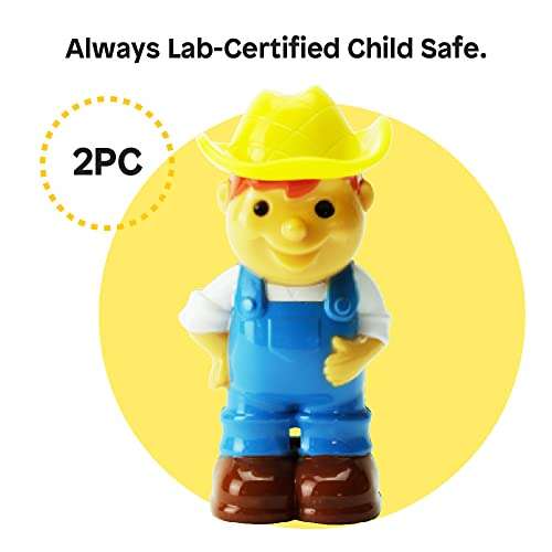 Boley Green Farm Tractor - Farm Toy for Kids, Children, Toddlers - Educational Lights and Sounds Toddler Vehicle - Perfect for Hours of Pretend Play! Great Stocking Stuffer! 4