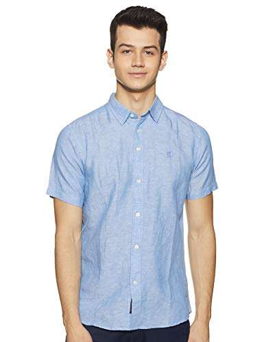 Red Tape Men's Plain Regular fit Casual Shirt (RSH6474A_Blue_S 1