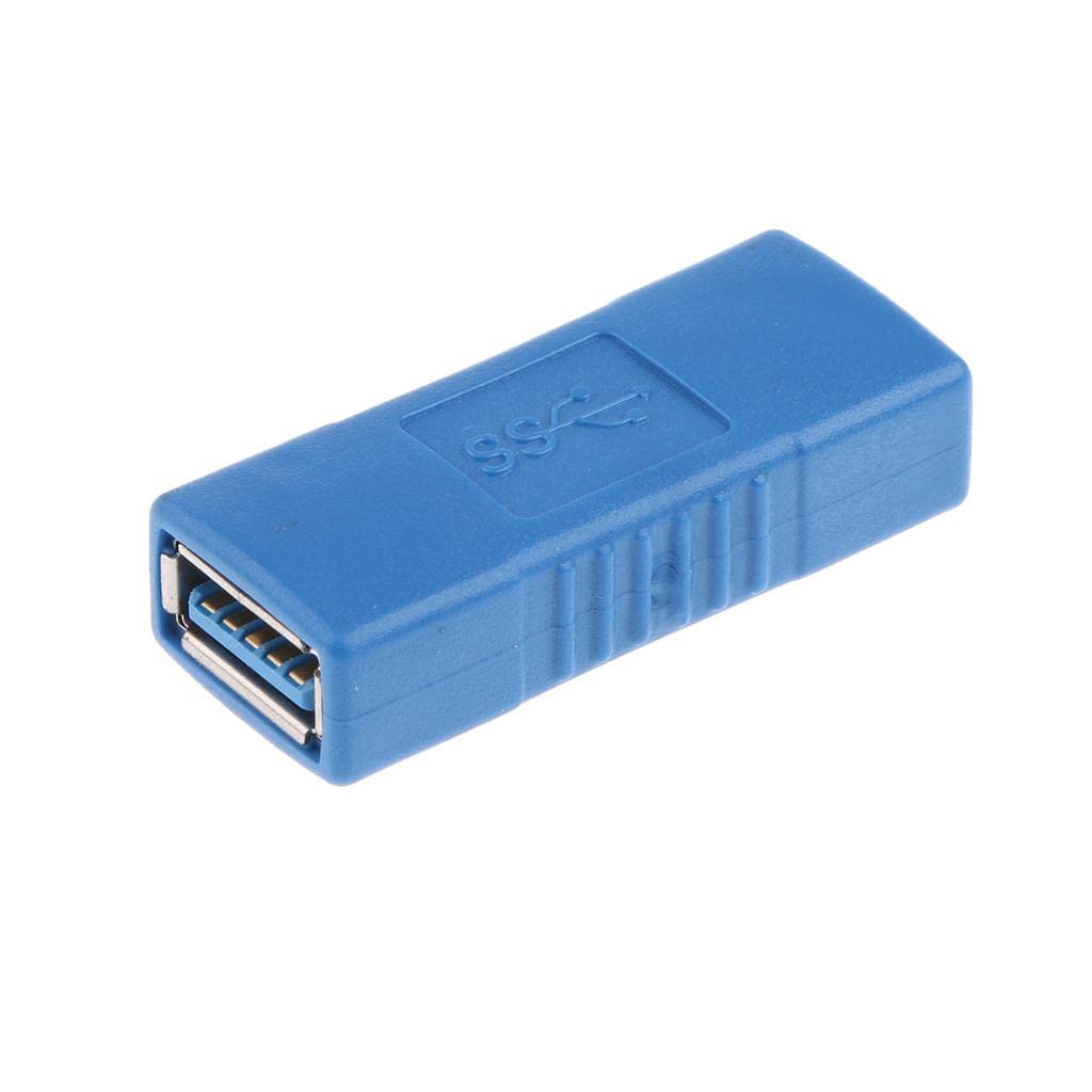 Type A Female to Female USB 3.0 Adapter Coupler Changer Connector Blue 4