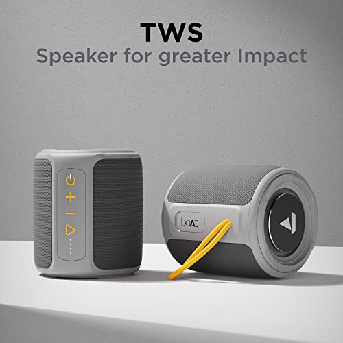 boAt Stone 352 Bluetooth Speaker with 10W RMS Stereo Sound, IPX7 Water Resistance, TWS Feature, Up to 12H Total Playtime, Multi-Compatibility Modes(Groovy Grey) 5