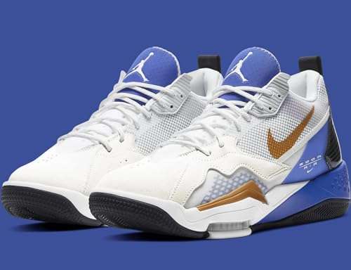 Jordan Nike Zoom '92 Men's Basketball Shoes (White/Mettalic Gold, US Footwear Size System, Adult, Men, Numeric, Medium, 8.5) 3