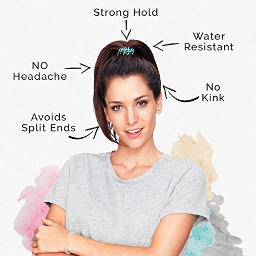 invisibobble Kids Spiral Hair Ring - Princess Sparkle - No-Ouch Coil Hair Ties with Strong Grip, Non-Soaking, High Wearing Comfort Updo Tool for Girls Toddlers and Kids 3
