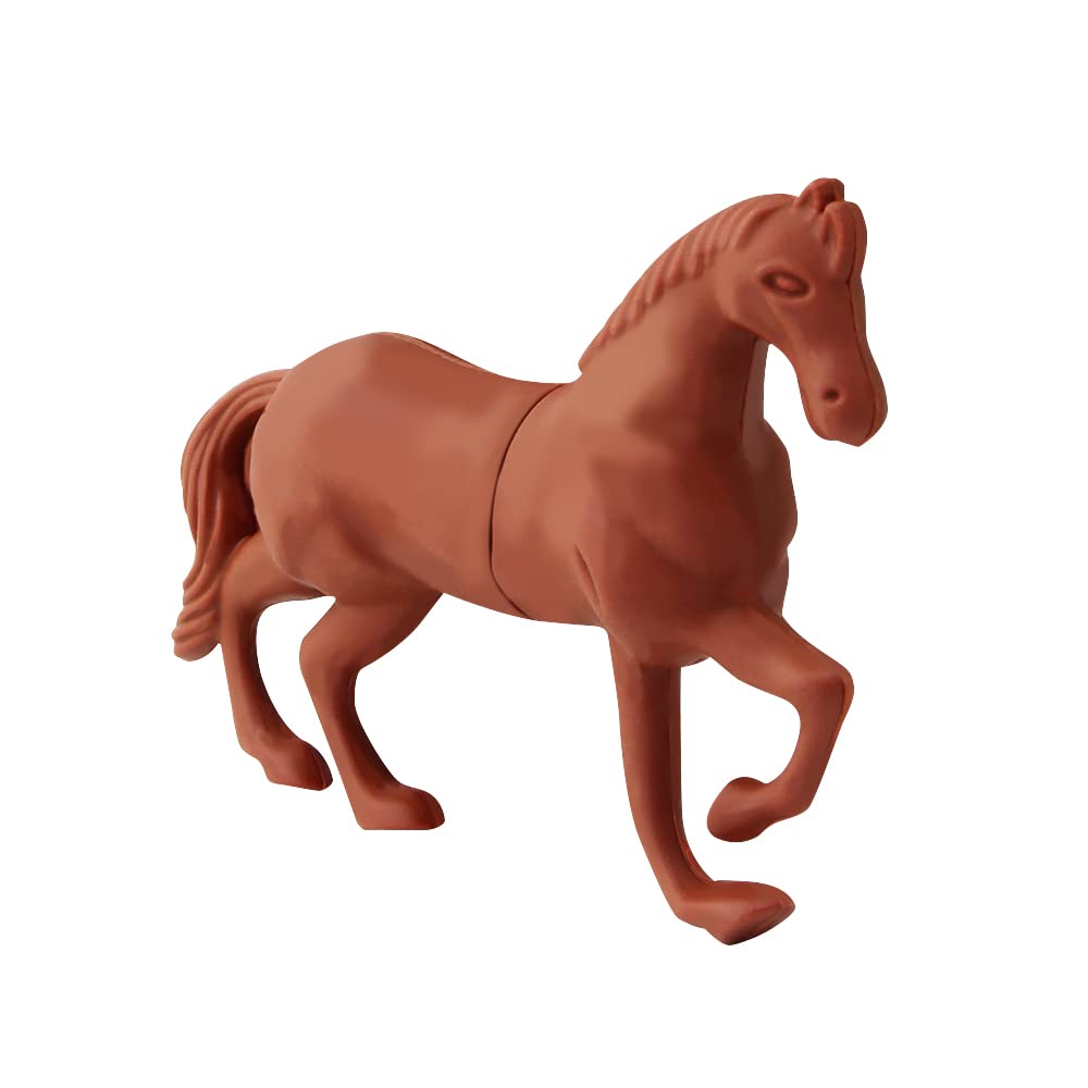 128GB USB Flash Drive, Cute Horse Shaped Thumb Drive, Novelty USB Stick for Data Storage and Backup, Funny Flash Drive for PC/Tablets/Mac/Laptop-Maroon 5