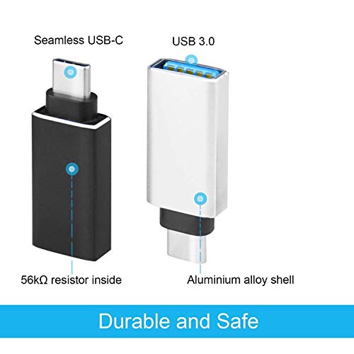 MICROWARE USB C Adapter Hi-Speed USB Type C to USB-A 3.0, USB C to USB 3.0 Female Adapter (Pack of 2) 5