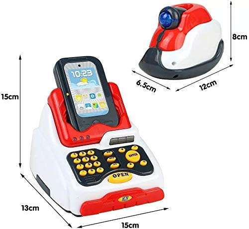 Famous Quality Toy Cash Register for Kids with Checkout Scanner, and Food Shopping Play Money and Food Shopping Play Set (Pack of 1 Set) 5