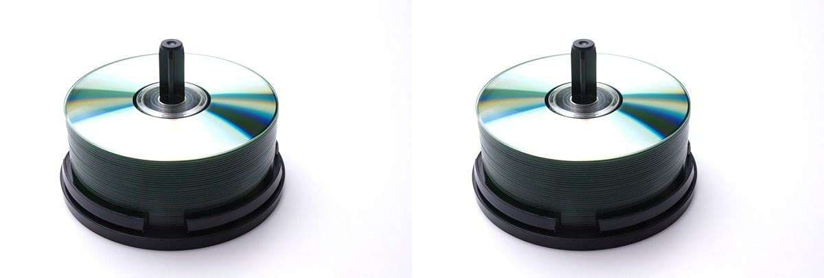 Professional Branded Empty CD DVD Box Blu-ray PVC Container Capacity of 50 Disks Pack of 2 3