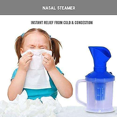 Wazdorf Steamer For facial Handheld Garment Steamer For Clothes Portable Family Fabric Steam Brush, Facial Steamer, Facial Steamer For Face And Nose,Steamer For Cold And Cough (3 in 1 vaporization) 3