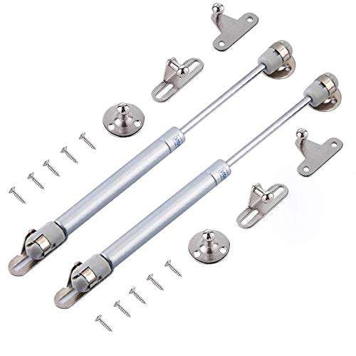 2 Pcs 18lb/80N Hydraulic Gas Strut Lift Support Cabinet Hinge Kitchen Cupboard Door Gas Spring Door Shocks Cabinets Hinges 1