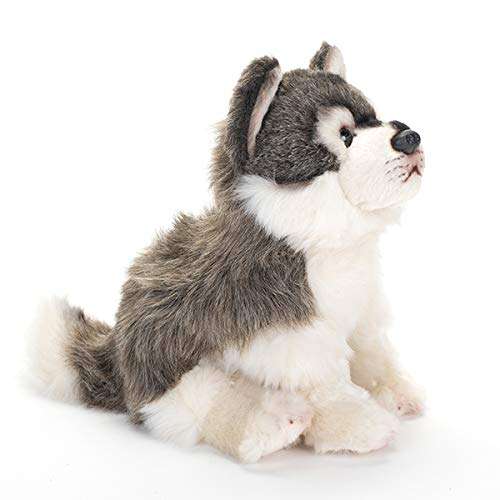 Nat and Jules Waiting Large Wolf Friend Children's Plush Stuffed Animal Toy 2