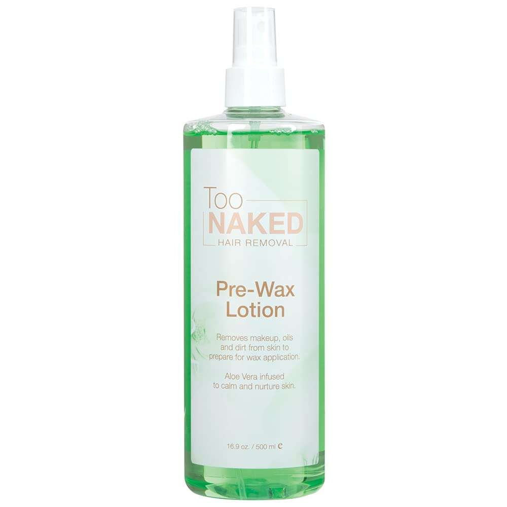Too Naked Pre-Wax Lotion, Aloe Vera Infused, Removes Makeup, Oil and Dirt size 16.9 Ounces 1