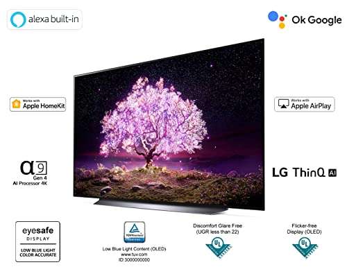 LG 139 cm (55 inches) 4K Ultra HD Smart OLED TV 55C1PTZ (Dark Steel Silver) (OLED55C1PTZ) 2