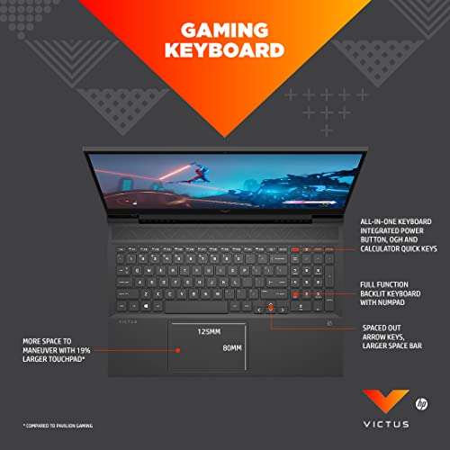 HP Victus Gaming Latest AMD Ryzen 5-5600H Processor 16.1 inch(40.9 cm) FHD Gaming Laptop & HyperX Cloud III Red 3