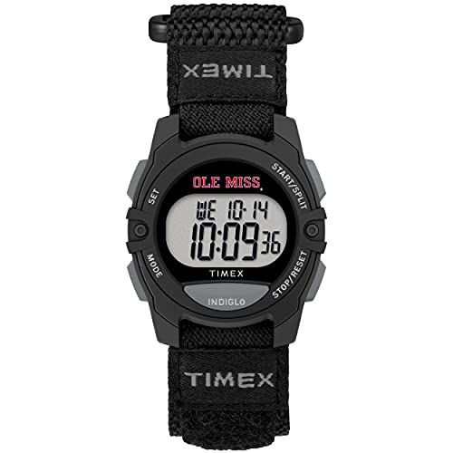 Timex Tribute Unisex Collegiate Rivalry 33mm Watch – Ole Miss Rebels with Black FastWrap Strap
