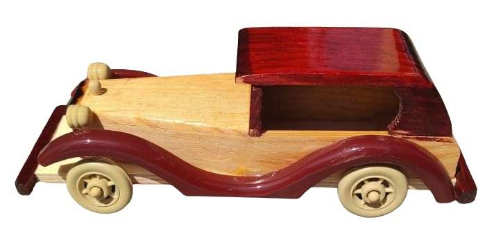Wooden Toy Car 10 Inch Classic Vintage 4
