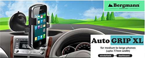 Bergmann Auto Grip Automatic Mobile Holder (XL, Black) 2