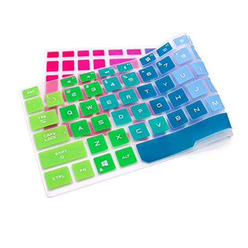 Justec Keyboard Cover Fit with ASUS TUF Gaming A15 TUF506 TUF506IV TUF506IU FA506 FA506IH FA506II, TUF Gaming F17 FX706 FX706LI, TUF Gaming A17 TUF706 TUF706IU TUF706IH Series Gaming Laptop - Rainbow 2