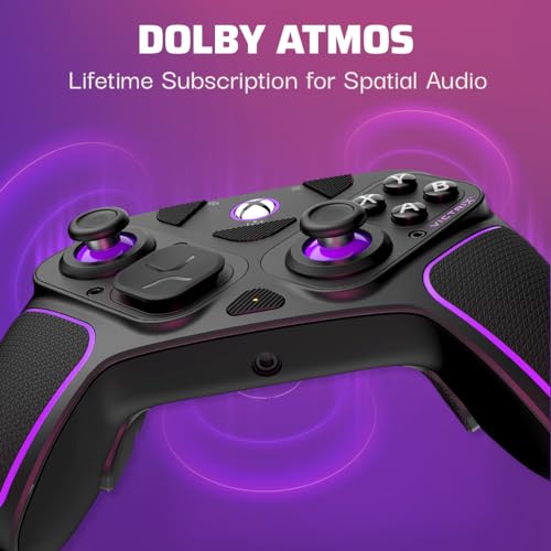 PDP Victrix Pro BFG Wireless Gaming Controller for Xbox Series X|S, Xbox One, Windows 10/11, Modular Gamepad, Dolby Atmos Audio, Remappable Buttons, Customizable Triggers/Paddles/D-Pad, PC App, Black 6